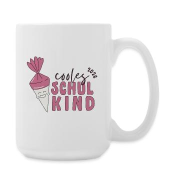 Schulkind 2026 Einschulung Geschenk Erstklässler - Große Tasse 440 ml - Weiß - Rechts
