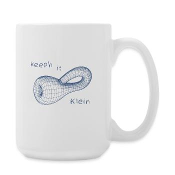 Klein Bottle Mathematical Manifold - Large Mug 440 ml - white - Right