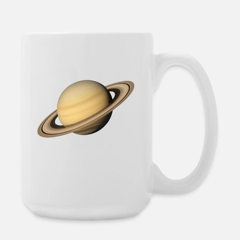 Saturne - Planète Saturne - Grande tasse 440 ml - blanc