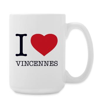 I love Vincennes - Large Mug 440 ml - white - Right