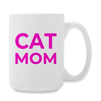 félin - Grande tasse 440 ml - blanc - Droite