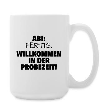 Abitur finished - Large Mug 440 ml - white - Right