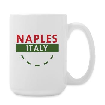 Neapel Italien Emblem Arc - Große Tasse 440 ml - Weiß - Rechts
