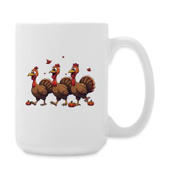 Thanksgiving Truthahn Baby - Große Tasse 440 ml - Weiß - Rechts
