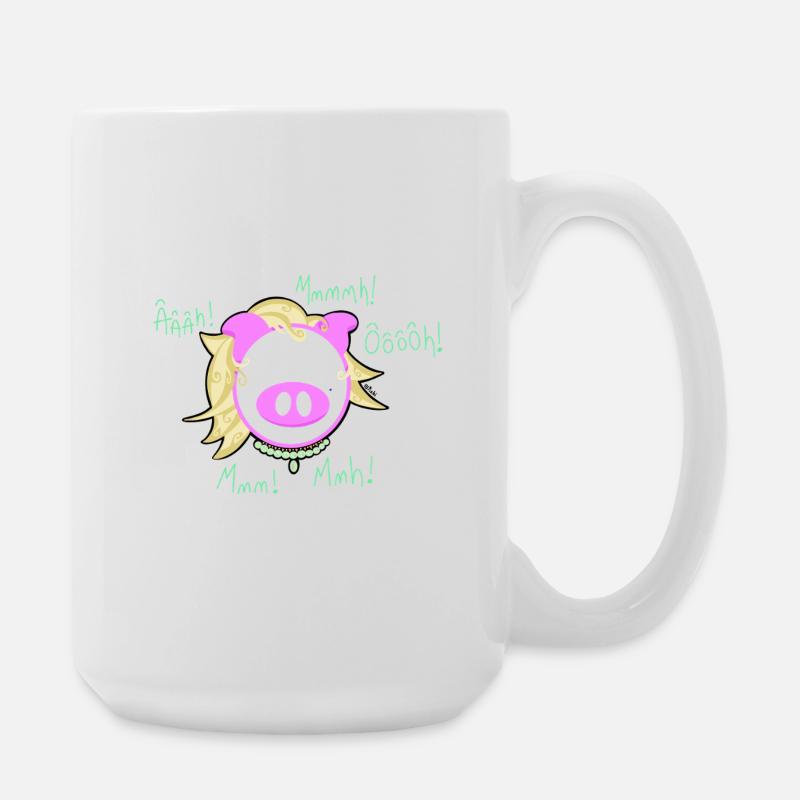 Pig Glam' Explosion - Large Mug 440 ml - white