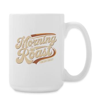 Morning Roast – Fresh Daily Coffee - Large Mug 440 ml - white - Right
