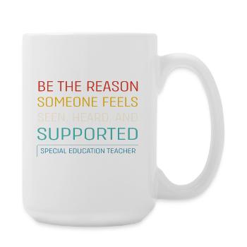 Sonderschule Lehrer Förderschule Pädagoge - Große Tasse 440 ml - Weiß - Rechts