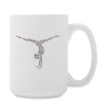 Gymnast Floor Gymnastics Artistic Gymnastics - Large Mug 440 ml - white - Right