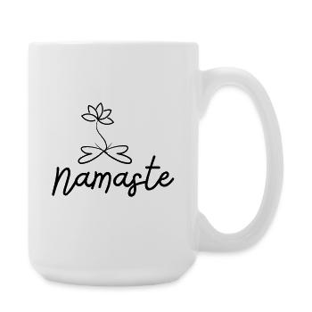 Mindfulness Namaste Spirituality - Large Mug 440 ml - white - Right