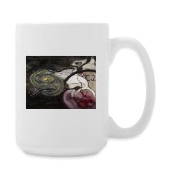 Horloge évolutive - Grande tasse 440 ml - blanc - Droite