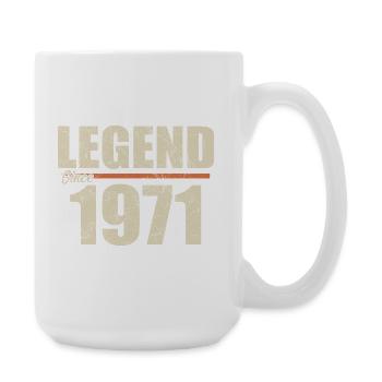 Birthday 1971 | Legend since 1971 - Large Mug 440 ml - white - Right