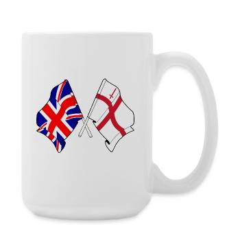 City of London & Great Britain Flags - Large Mug 440 ml - white - Right