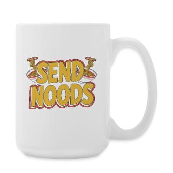 Ramen Send Noods Loves Japanese Food Ramen Chef - Große Tasse 440 ml - Weiß - Rechts