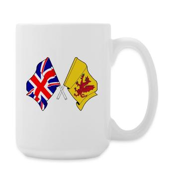 Somerset + Great Britain crossed - Large Mug 440 ml - white - Right