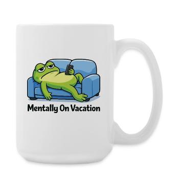 Funny Frog Meme  - Grande tasse 440 ml - blanc - Droite