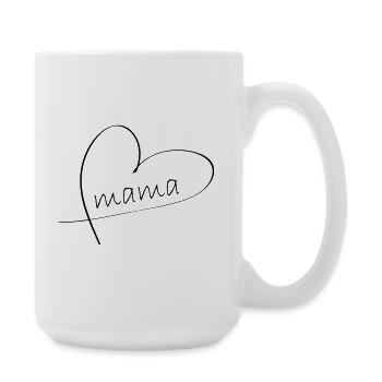 Mama - Große Tasse 440 ml - Weiß - Rechts