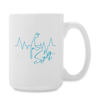 North Sea Holiday SYLT Island Wadden Sea Fun - Large Mug 440 ml - white - Right