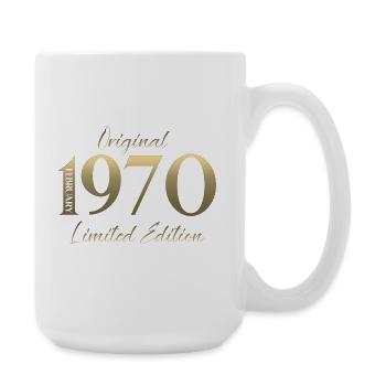56e anniversaire février 1970 Vintage Vintage - Grande tasse 440 ml - blanc - Droite