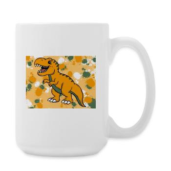 T-Rex Dino - Large Mug 440 ml - white - Right
