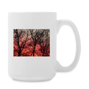Abendrot_1 - Große Tasse 440 ml - Weiß - Rechts