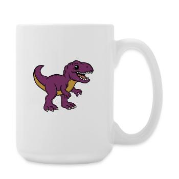 Dino - Große Tasse 440 ml - Weiß - Rechts