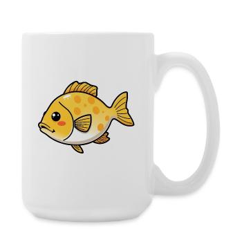 Poisson - Grande tasse 440 ml - blanc - Droite