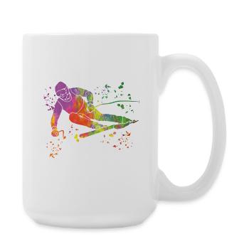 Alpine skiing Winter sports Nordic skiing - Large Mug 440 ml - white - Right