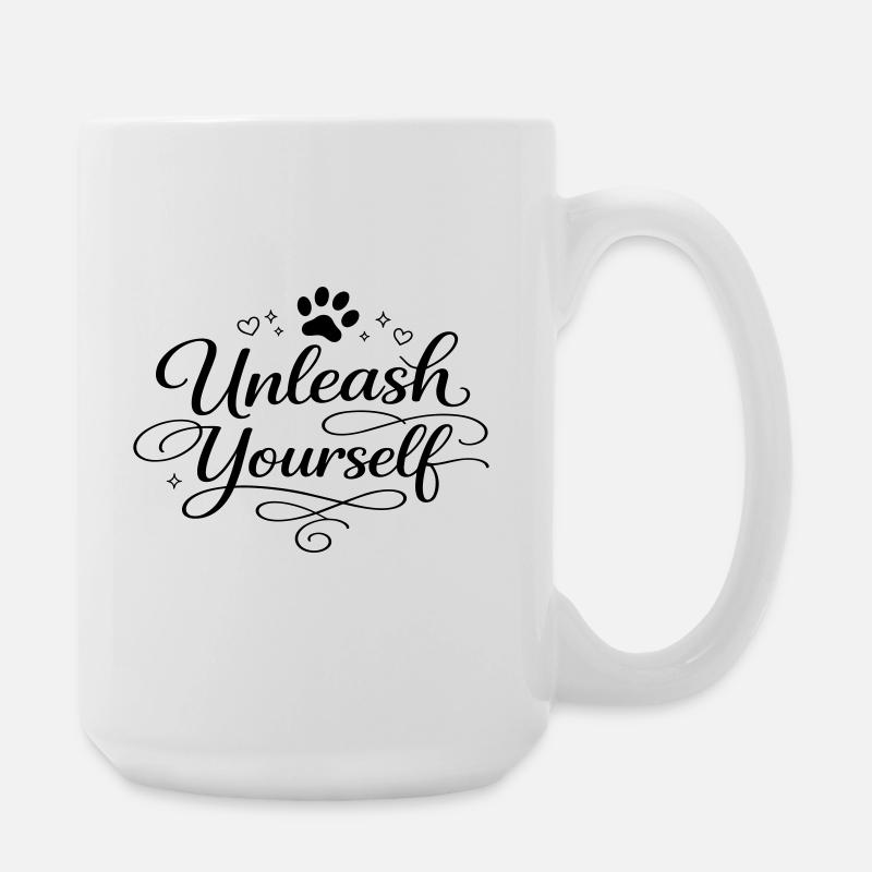 Unleash Yourself - Große Tasse 440 ml - Weiß