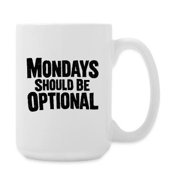 The F In Monday stands for joy - funny saying - Large Mug 440 ml - white - Right