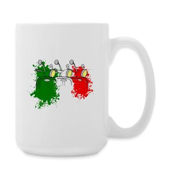Scooter Italien - Große Tasse 440 ml - Weiß - Rechts