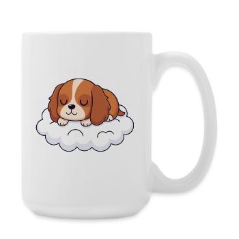 Rêve du chiot sur nuage - Grande tasse 440 ml - blanc - Droite