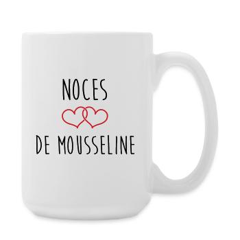 36. Hochzeitstag (Musselin-Hochzeitstag) - Große Tasse 440 ml - Weiß - Rechts