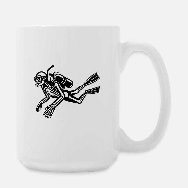Skelett - Große Tasse 440 ml - Weiß