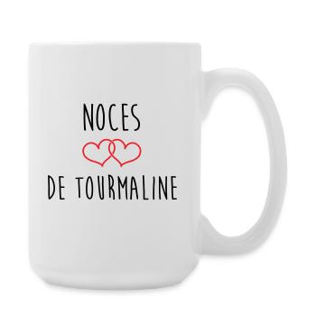 Tourmaline Wedding 52 years of marriage - Large Mug 440 ml - white - Right