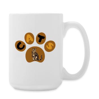 Cat - Large Mug 440 ml - white - Right