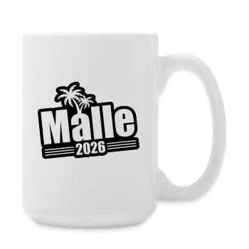 Malle 2026 Palmen - Große Tasse 440 ml - Weiß - Rechts