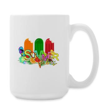 Ambiance estivale - Grande tasse 440 ml - blanc - Droite