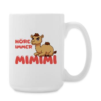 Ich Höre Immer Nur Mimimi Kamel - Große Tasse 440 ml - Weiß - Rechts