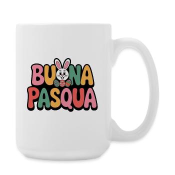 Frohes Osterhase - Große Tasse 440 ml - Weiß - Rechts