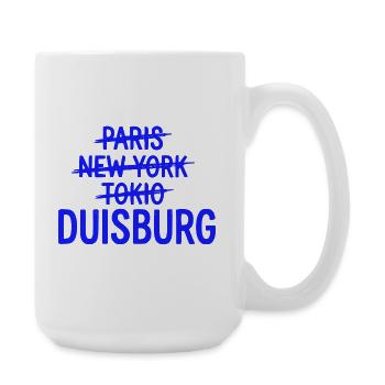 Duisburg, Ruhrpott, Ruhrgebiet City Hoodie, Tasse - Große Tasse 440 ml - Weiß - Rechts