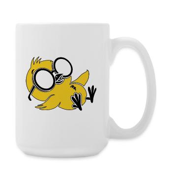 Cool Chill Penguin Sunglasses Funny Summer Tee - Große Tasse 440 ml - Weiß - Rechts