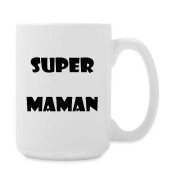 MOM. MOTHER'S DAY. HEART. FEAST. HAPPY BIRTHDAY - Large Mug 440 ml - white - Right