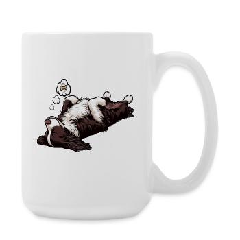 Münsterländer Münsterländerbesitzer Münsterhund - Große Tasse 440 ml - Weiß - Rechts