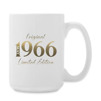 60th Birthday Gift Husband Original May 1966 - Large Mug 440 ml - white - Right