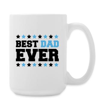 Bold Dad Stars Emblem - Large Mug 440 ml - white - Right