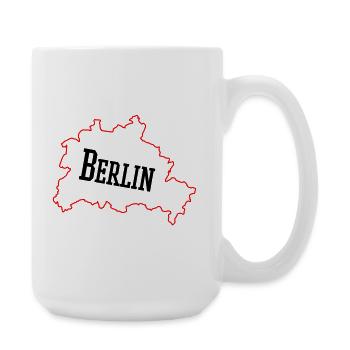 berlin_umriss_02 - Large Mug 440 ml - white - Right
