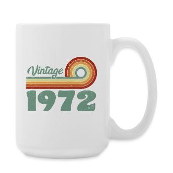 Vintage 1972 Birthday Mountain Retro 1972 - Große Tasse 440 ml - Weiß - Rechts