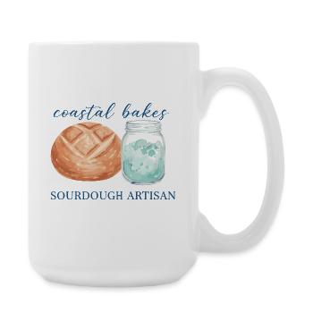 Sourdough Bread Baking Baker Artisan Coastal Bakes - Large Mug 440 ml - white - Right