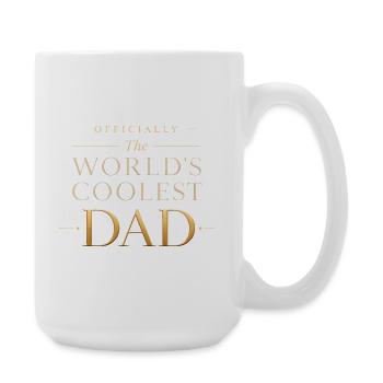 Officially the Coolest Dad in the World - Large Mug 440 ml - white - Right