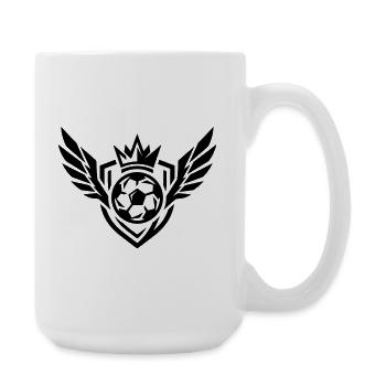 Football Coat of Arms - Large Mug 440 ml - white - Right